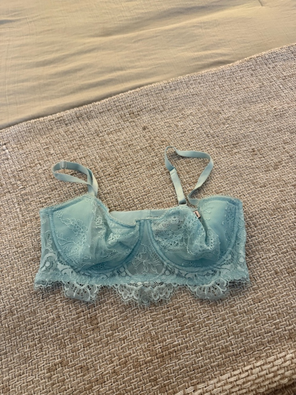 Victoria secret push up without padding lace light blue Bra - Women's Intimates